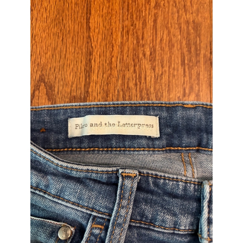Pilcro and the Letterpress Parallel Straight Leg Jeans 32" Inseam Size 27 - Picture 6 of 12